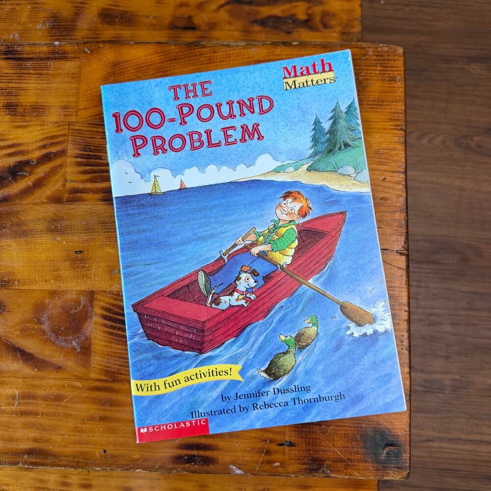 Vintage 2002 Scholastic Math Matters The 100-Pound Problem Paperback Book